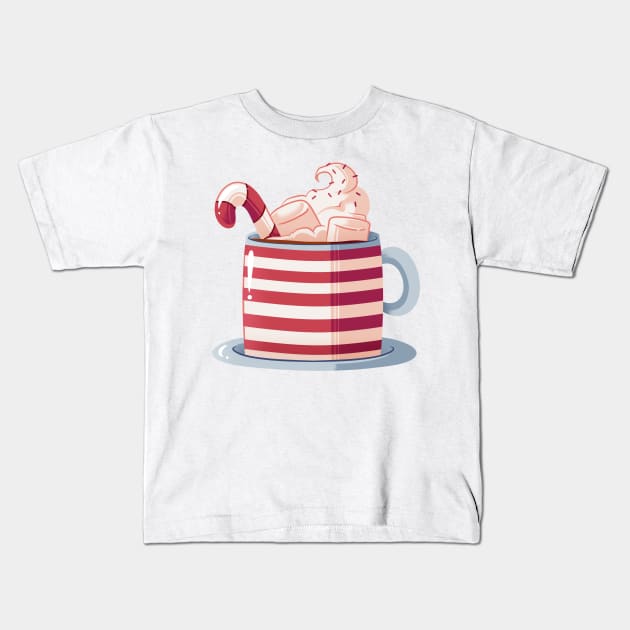 Festive Cup. Kids T-Shirt by scribblekisses